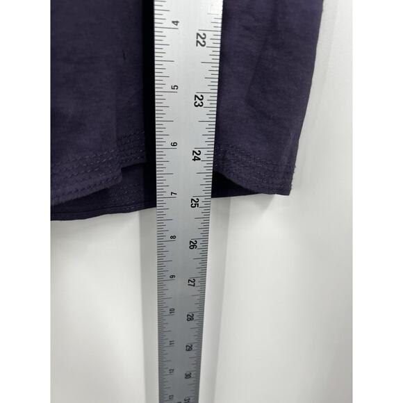 Theory Shirt Womens Tank Top Purple Peplum Angie Linen Lightweight Medium - Picture 7 of 7